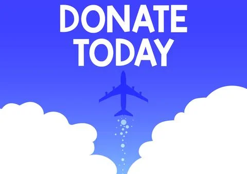 Text caption presenting Donate Today. Conceptual photo to give like goods, money Ilustração Stock