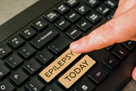 Text caption presenting Epilepsy. Business concept Fourth most common neurolo 스톡 사진