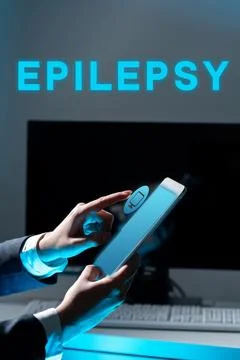 Text caption presenting Epilepsy. Business approach Fourth most common 스톡 사진