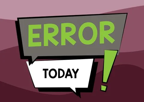 Text caption presenting Error. Business showcase state or condition of being イラスト素材