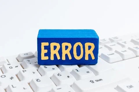 Text caption presenting Error. Business showcase state or condition of being 스톡 사진