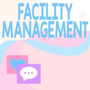 Text caption presenting Facility Management. Business idea Multiple Function Stock Illustration