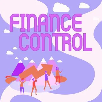 Text caption presenting Finance Control. Business approach procedures that are Stock Illustration