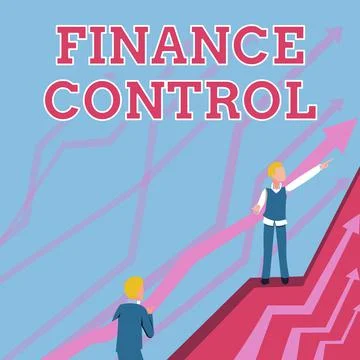 Text caption presenting Finance Control. Internet Concept procedures that are 스톡 일러스트