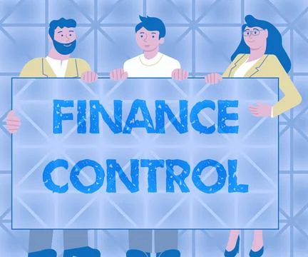 Text caption presenting Finance Control. Concept meaning procedures that are Stock Illustration