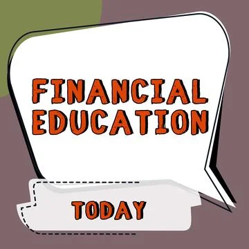 Text caption presenting Financial Education. Business showcase Understanding Stock Illustration