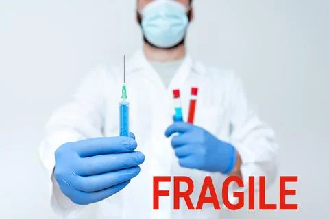 Text caption presenting Fragile. Internet Concept Breakable Handle with Care Photos