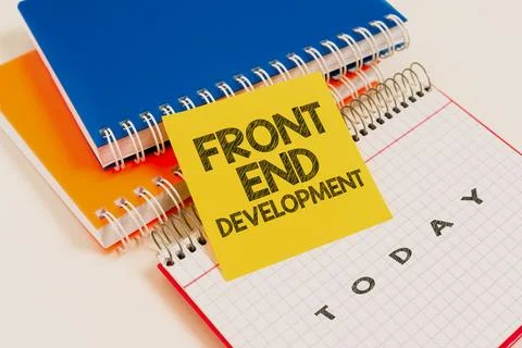Text caption presenting Front End Development. Business approach Altering data Stock Photos
