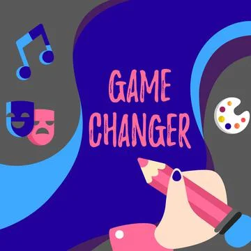 Text caption presenting Game Changer. Business approach Sports Data Scorekeeper Stockillustratie