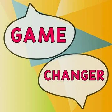 Text caption presenting Game Changer. Conceptual photo Sports Data Scorekeeper Stockillustratie
