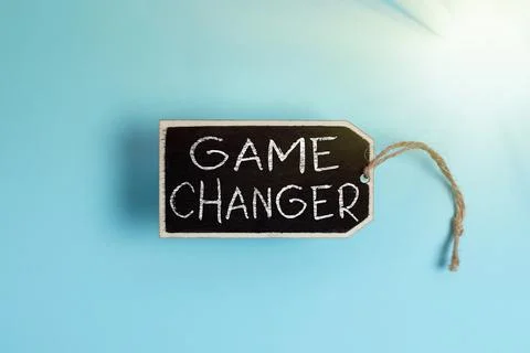 Text caption presenting Game Changer. Internet Concept Sports Data Scorekeeper Fotos de archivo