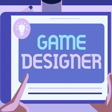 Text caption presenting Game Designer. Conceptual photo Campaigner Pixel Stock Illustration