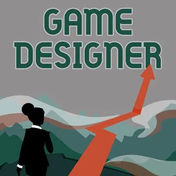 Text caption presenting Game Designer. Business idea Campaigner Pixel Scripting Illustrazione stock