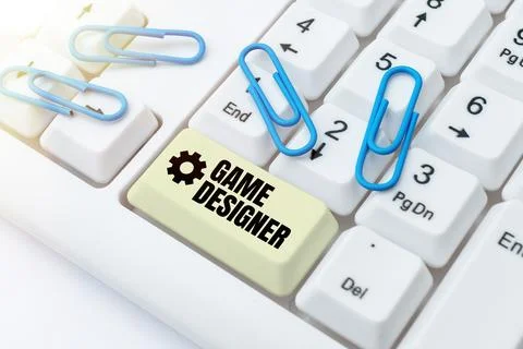 Text caption presenting Game Designer. Word Written on Campaigner Pixel Stock Photos