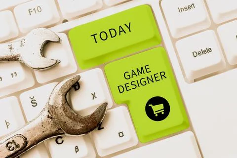 Text caption presenting Game Designer. Business approach Campaigner Pixel Stock Photos