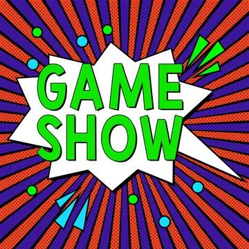Text caption presenting Game Show. Business concept Program in television or Stock Illustration
