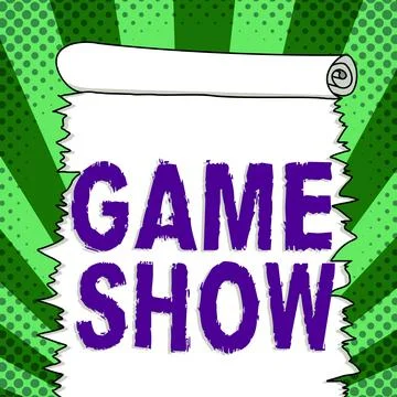 Text caption presenting Game Show. Business idea Program in television or radio イラスト素材