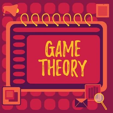 Text caption presenting Game Theory. Business concept branch of mathematics イラスト素材