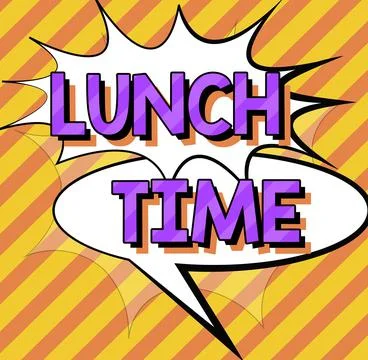 Text caption presenting Get More Leads. Word for Meal in the middle of the day Stock Illustration