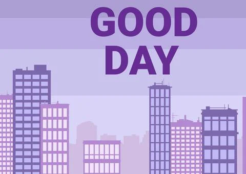 Text caption presenting Good Day. Business approach Enjoying the moment with 스톡 일러스트