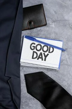 Text caption presenting Good Day. Conceptual photo Enjoying the moment with Stock-Fotos