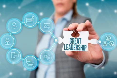 Text caption presenting Great Leadership. Internet Concept motivating showing to Stock Photos