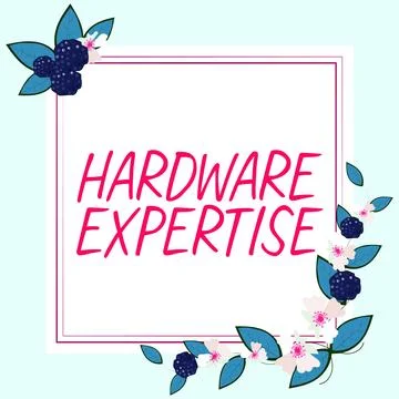 Text caption presenting Hardware Expertise. Business approach machines and other イラスト素材