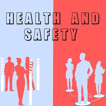Text caption presenting Health And Safety. Conceptual photo Taking the approp Stock Illustration