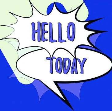 Text caption presenting Hello. Business idea alteration of hallo which was an Stock-Illustration