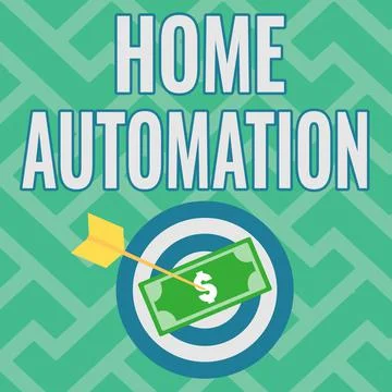 Text caption presenting Home Automation. Business approach home solution that Stock Illustration
