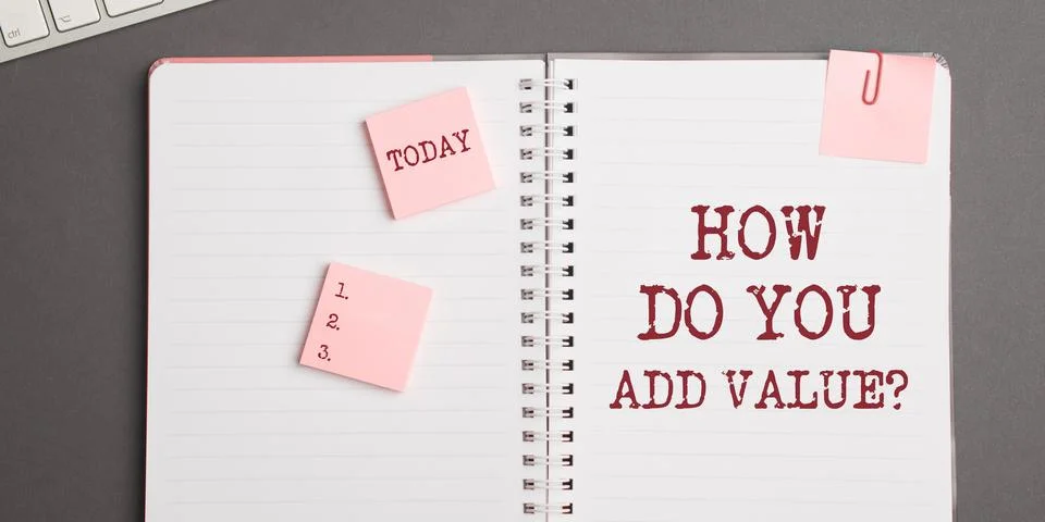 Text caption presenting How Do You Add Value. Business approach Bring business 写真素材