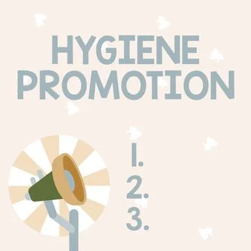 Text caption presenting Hygiene Promotion. Internet Concept systematic program Stock Illustration