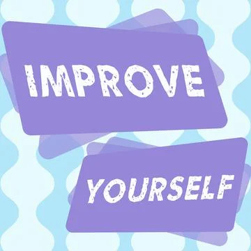 Text caption presenting Improve Yourself. Internet Concept to make your skills Illustration