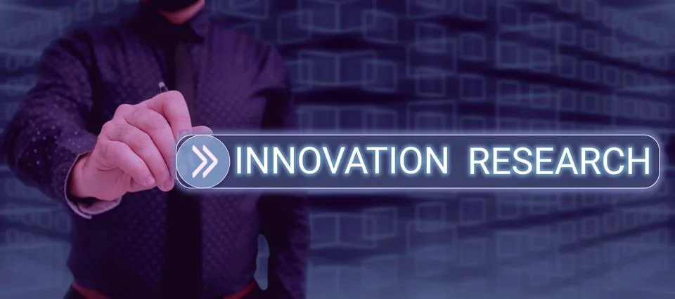 Text caption presenting Innovation Research. Internet Concept Life Long Foto stock