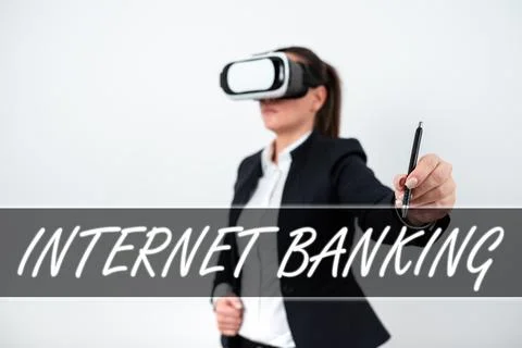 Text caption presenting Internet Banking. Business idea delivers the content of Stock Photos