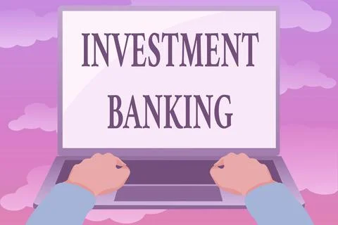 Text caption presenting Investment Banking. Business approach creation of 스톡 일러스트