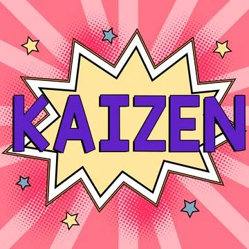 Text caption presenting Kaizen. Conceptual photo a Japanese business philosophy イラスト素材