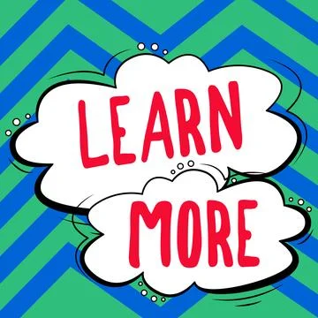 Text caption presenting Learn More. Business showcase Deepen knowledge of the Illustrazione stock