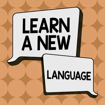 Text caption presenting Learn A New Language. Business showcase Study Words Stock Illustration