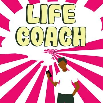 Text caption presenting Life Coach. Word Written on A person who advices clients Illustrazione stock