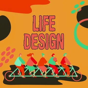 Text caption presenting Life Design. Internet Concept balance how you live Illustrazione stock