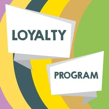 Text caption presenting Loyalty Program. Concept meaning marketing effort that Stock Illustration
