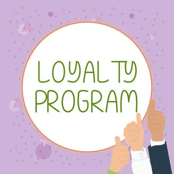 Text caption presenting Loyalty Program. Internet Concept marketing effort that Stock Illustration