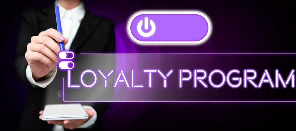 Text caption presenting Loyalty Program. Business approach marketing effort that Fotos de archivo