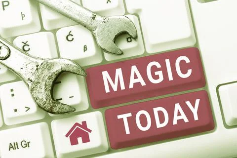 Text caption presenting Magic. Business showcase power of influencing events Stock-Fotos