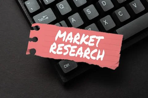 Text caption presenting Market Research. Business approach gathering information Stock-Fotos