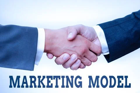 Text caption presenting Marketing Model. Conceptual photo statistical analysis Foto stock