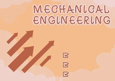 Text caption presenting Mechanical Engineering. Business approach deals with Stock Illustration