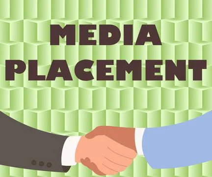 Text caption presenting Media Placement. Business showcase inserting a digital Stock Illustration