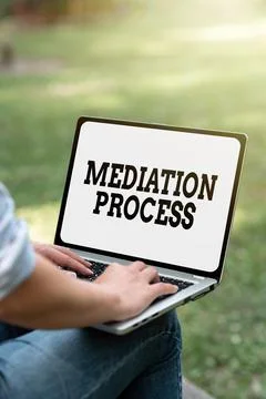 Text caption presenting Mediation Process. Conceptual photo informal and Stock Photos